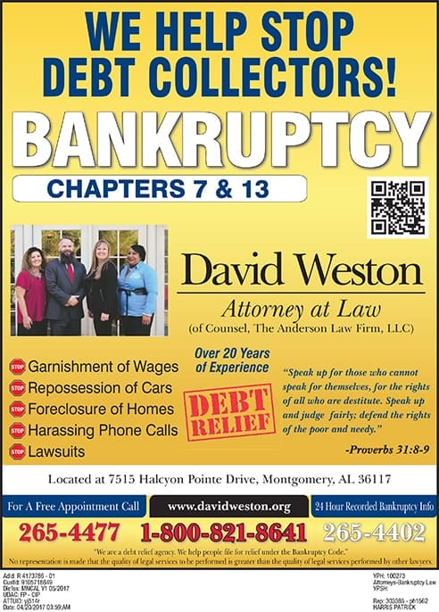 We Help Stop Debt Collectors! | David Weston | Attorney at Law | Of Counsel ,The Anderson Law Firm, LLC